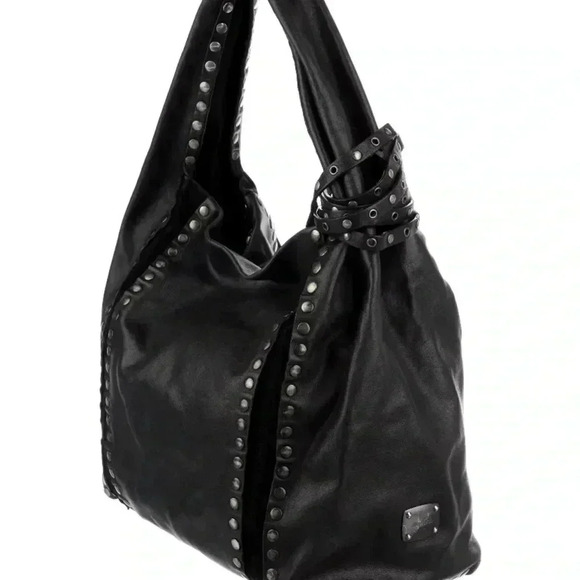 Jimmy Choo Black Studded Shoulder Bag - Picture 3 of 12